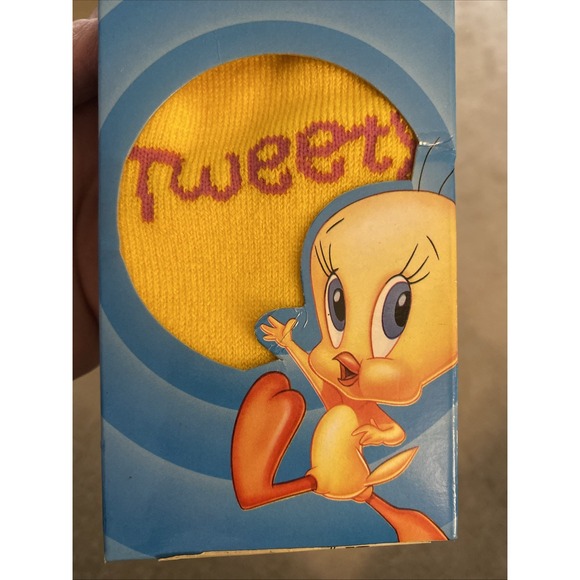 ***VINTAGE*** 1998 NEW LOONEY TUNES JACQUARD‎ SLIPPER SOCKS KIDS 6-8.5 TWEETY - Picture 3 of 16